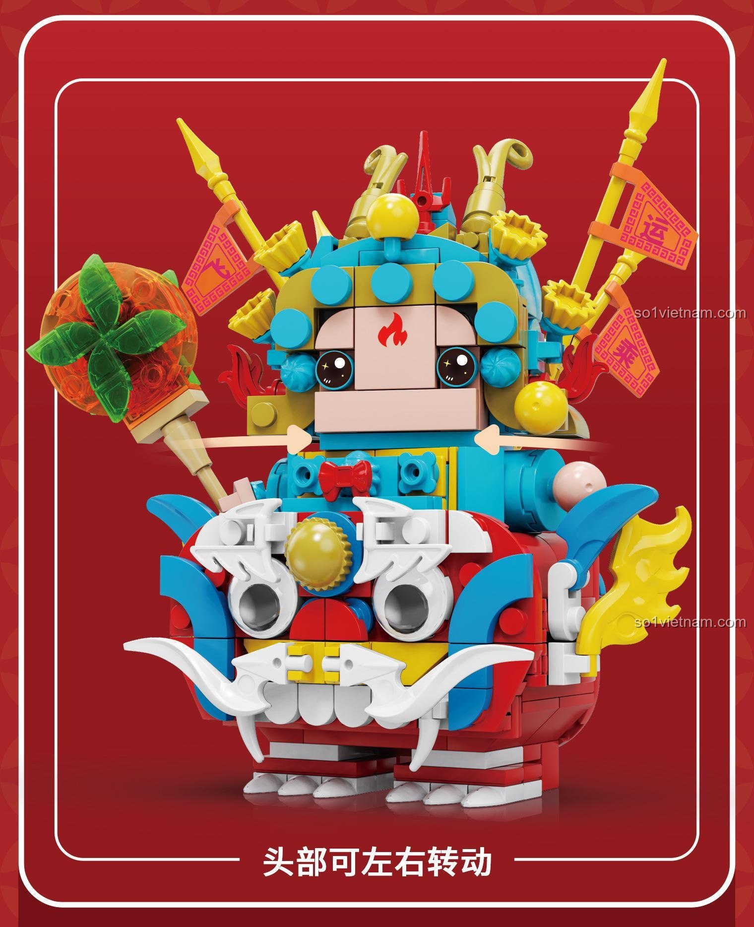 Mô hình Thỏ Nhi Gia Kaido KD99005-2, đồ chơi mô hình Thỏ thần may mắn, Thỏ Nhi Gia Kaido, Thỏ thần may mắn KD99005-1, Linh vật Thỏ KD990051, bộ lắp ghép Thỏ Phúc Vận Kaido, đồ chơi mô hình Thỏ Quốc Triều KD99005-1, bộ xếp hình Kaido KD990051, Kaido KD99005-1, Mô hình Thỏ Nhi Gia KD99005, đồ chơi mô hình Thỏ thần Trung Quốc, bộ lắp ghép 99005, Thỏ Nhi Gia 9005, mô hình Thỏ Nhi Gia Phi Long Thừa Vận, phong cách Quốc Triều, cho bé 8 tuổi, giá tốt