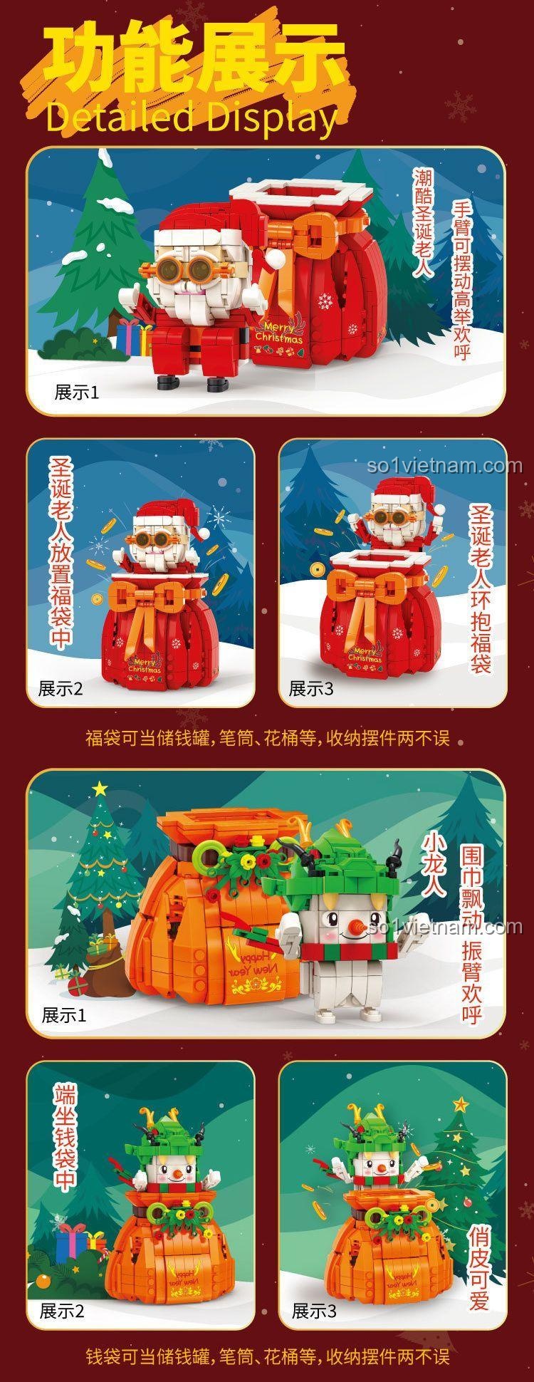 Mô hình Túi May Mắn Người Tuyết KAIDO KD99011 trang trí Tết