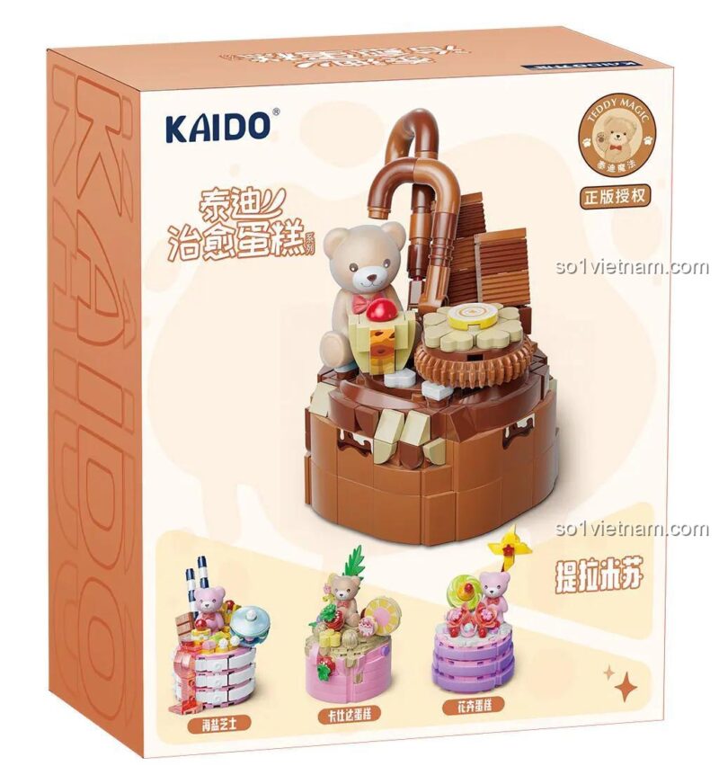 Series đồ chơi xây dựng Mô hình bánh Tiramisu Kaido KD99029 và các mẫu bánh ngọt khác, phù hợp bé gái 8 tuổi.