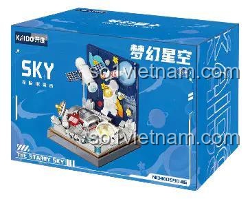 Mô hình Vũ trụ Mộng Mơ Kaido KD99046 sau khi lắp ráp