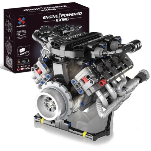Bộ lắp ghép Động cơ V8 Lamborghini KAIXING K96206 giá tốt, mô hình động cơ siêu xe Lamborghini cho con trai 14 tuổi, chất lượng cao
