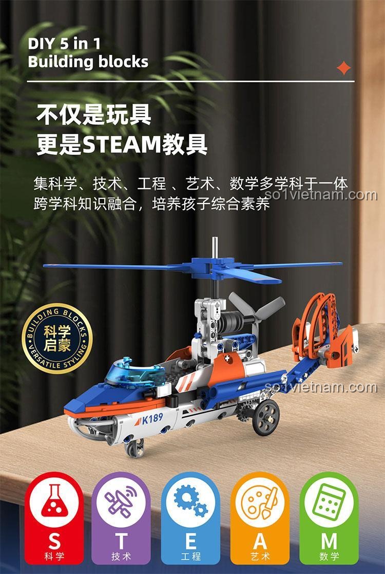 Điều khiển lập trình App cho bộ KAIYU K96189, đồ chơi giáo dục cho bé trai 6 tuổi, giá rẻ