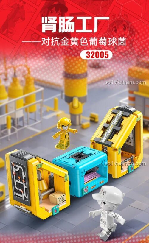 Đồ chơi mô hình Cuộc chiến Bạch Cầu và Tụ Cầu Vàng 32005, quà tặng cho bé trai 12 tuổi.