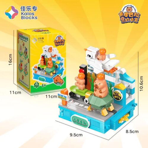 Bộ lắp ghép Capybara đi làm Kalos Blocks 54005, mô hình Capybara dễ thương, đồ chơi xếp hình cho bé gái 6 tuổi giá tốt.