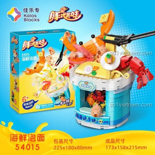 Kalos Blocks 54015 Mô hình mì ăn liền hải sản Capybara lắp ráp