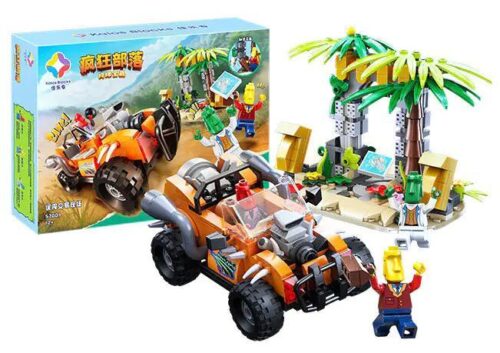 Bộ lắp ghép Kalos Blocks 57001 Bộ Lạc Điên Rồ, 441 mảnh, gồm xe địa hình và 3 minifigures, quà cho con trai 12 tuổi.