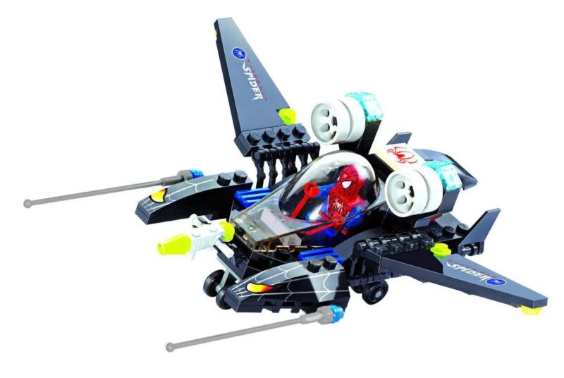 Hộp bộ lắp ghép KAZI 6001 Thunder Dragon Chiến cơ Spider-Man