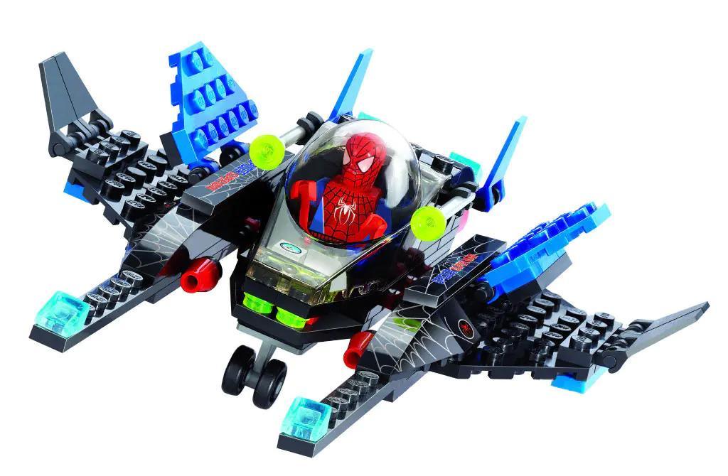 Bộ đồ chơi Spider-Man KAZI 6002 Blackly Terminator - Chiến cơ Tối thượng có minifigure Người Nhện