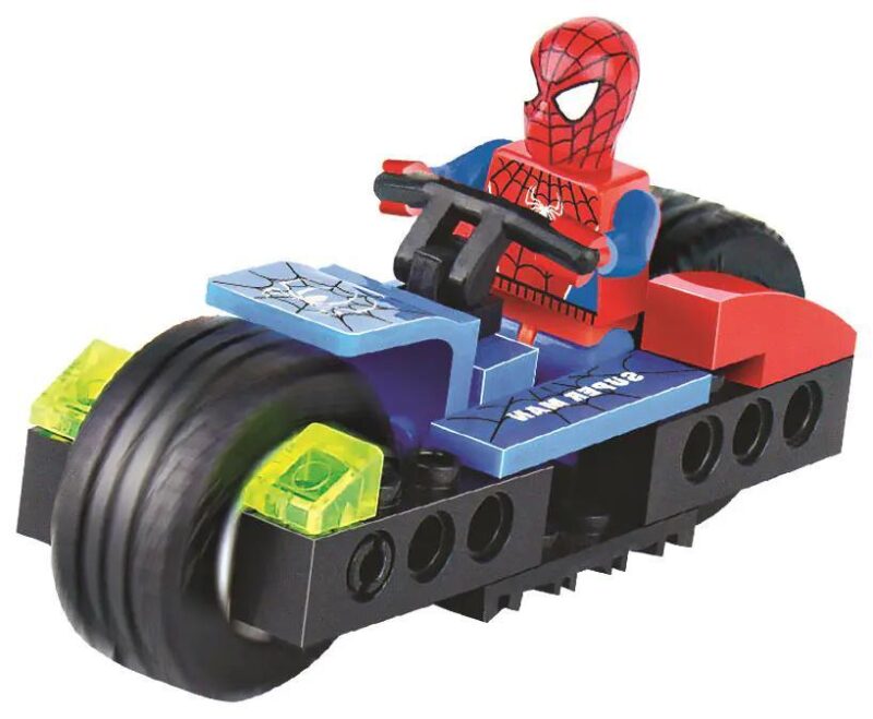 Bộ đồ chơi Spider-Man Cơn Bão Tốc Độ KAZI 6006 với 42 mảnh ghép, phù hợp cho bé trai 5 tuổi