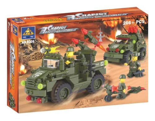 Bộ đồ chơi xe tăng phóng tên lửa KAZI 6204 cho bé trai 5 tuổi, lắp ráp 2 kiểu xe, bắn tên lửa, giá tốt