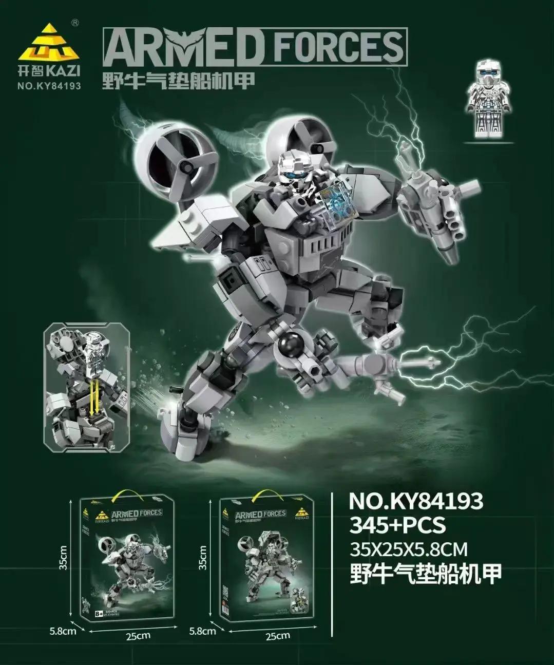 Bộ lắp ghép Mech Thuyền Đệm Khí Bison KAZI K84193 giá tốt cho bé trai 6 tuổi, đồ chơi lắp ráp Robot Thuyền Đệm Khí Bison chất lượng cao