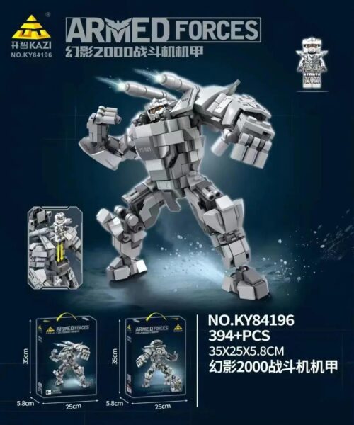 Bộ lắp ghép KAZI K84196 Mô hình Mecha Phantom 2000 cho bé trai 6 tuổi, đồ chơi mô hình chất lượng cao giá tốt