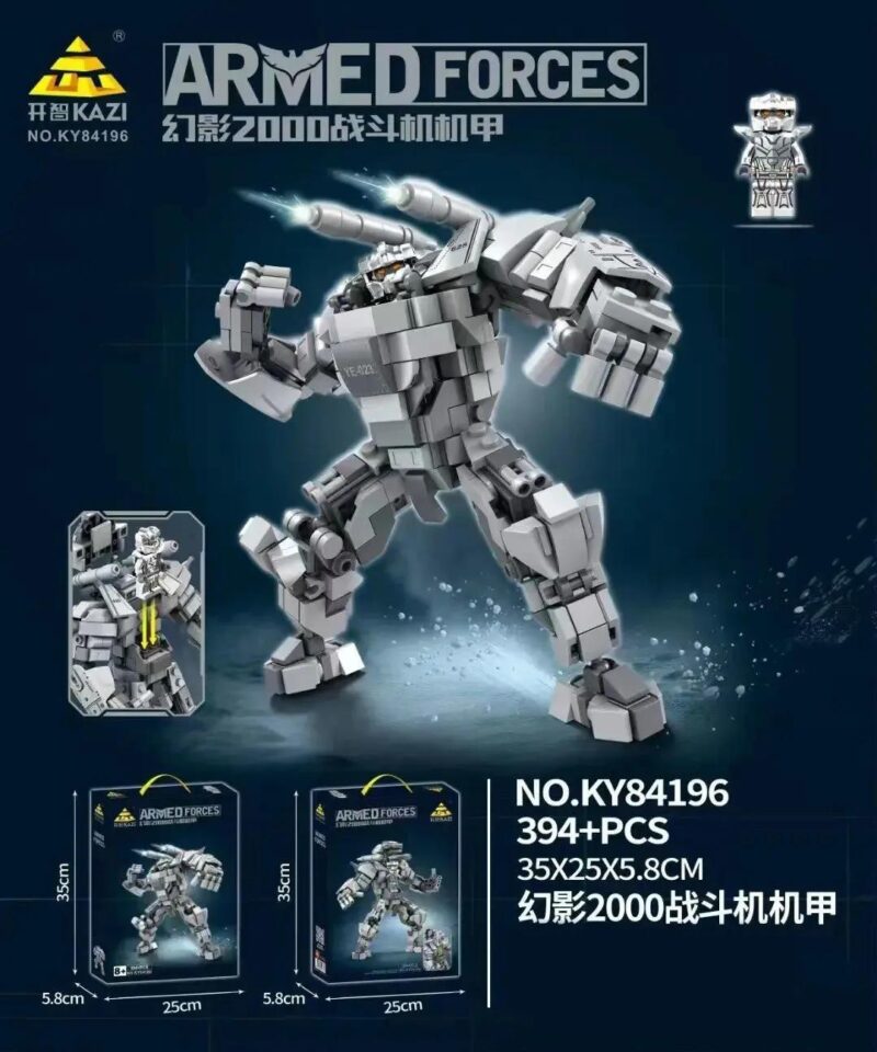 Bộ lắp ghép KAZI K84196 Mô hình Mecha Phantom 2000 cho bé trai 6 tuổi, đồ chơi mô hình chất lượng cao giá tốt