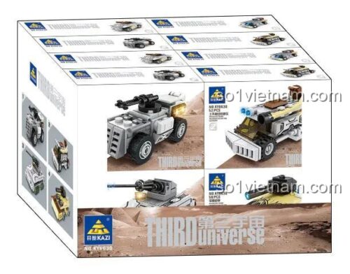 Hộp bộ lắp ghép KAZI Third Universe, đồ chơi lắp ráp KY6630 cho bé trai 8 tuổi