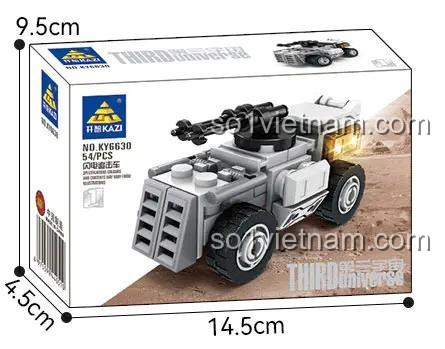 Kích thước hộp nhỏ của đồ chơi mô hình Xe Tăng Chống Trọng Lực, bộ xếp hình GBL, giá tiết kiệm