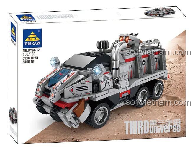 Hộp đồ chơi lắp ráp KAZI KY6632 Xe Thiết Giáp Third Universe, đồ chơi lắp ráp cho bé trai 6 tuổi, giá tiết kiệm.