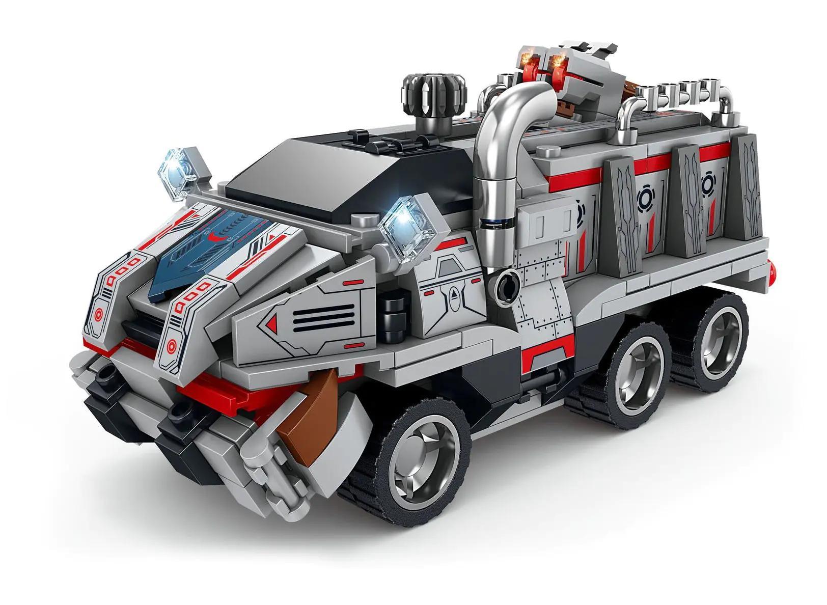 Bộ lắp ghép Xe Bọc Thép Cơ Động Yuri KAZI KY6632 Third Universe có đèn LED, thiết kế khoa học viễn tưởng, phù hợp bé trai 6 tuổi, giá tốt.