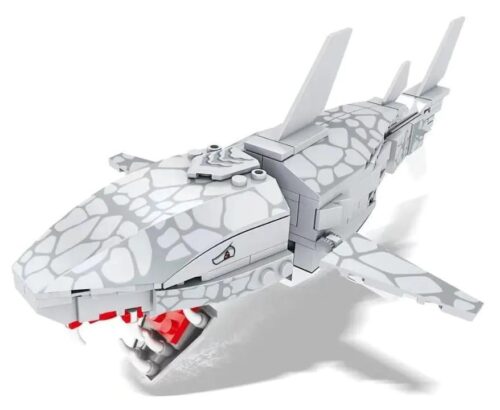 Bộ lắp ghép Cá Mập KAZI KY80046 giá tốt cho bé trai 6 tuổi, mô hình Cá Mập Đại Dương đồ chơi xếp hình phát triển trí tuệ.