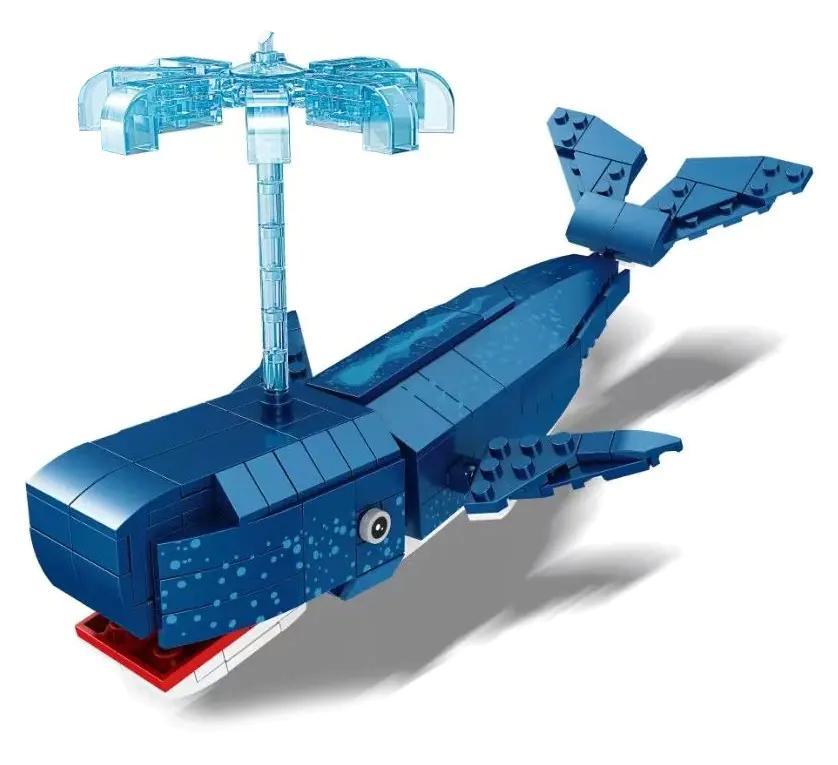 Bộ lắp ghép Cá Voi Đại Dương KAZI KY80050 cho bé 6 tuổi, mô hình sinh vật biển giá tốt, đồ chơi mô hình Cá Voi.