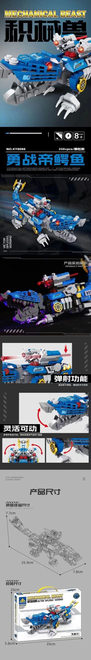 Cơ Giáp Thú: Dũng Chiến Đế Ngạc Thú KAZI KY8088 - Khả năng biến hình