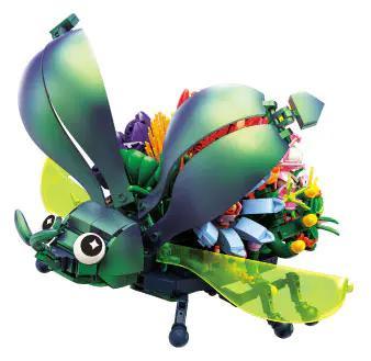 Mô hình Côn trùng Cánh cứng Song Sừng Biến Đổi Màu KAZI KY81120