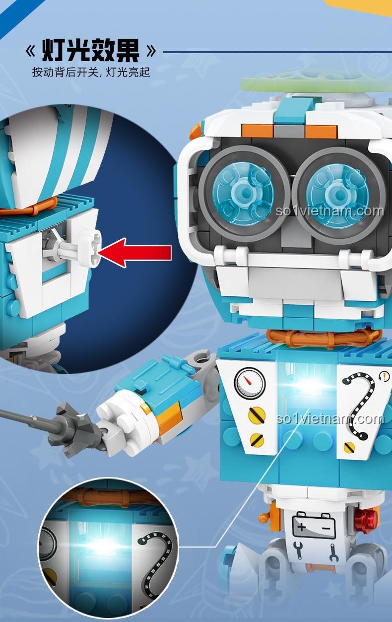 Robot Trend Front KAZI KY81144 có đèn LED