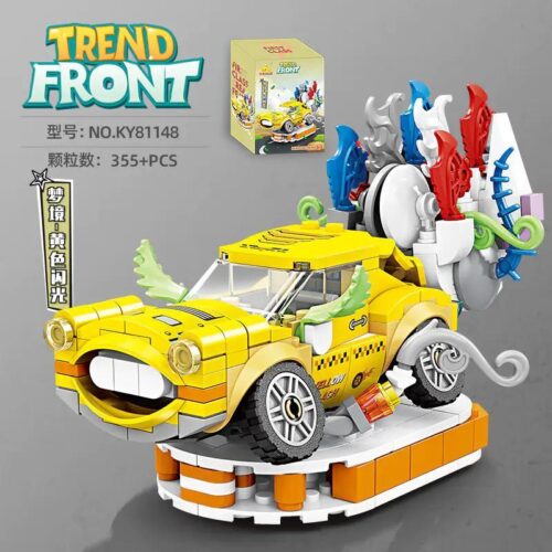 Bộ lắp ghép KAZI KY81148 Xe Vàng Tốc Độ, đồ chơi mô hình xe hơi tốc độ cao cho bé 6 tuổi, chi tiết sắc nét, có thể xoay 360 độ