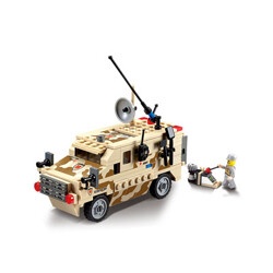 KAZI KY8117 Xe Jeep Quân Sự Tầm Nhiệt bộ đồ chơi lắp ráp 208 mảnh cho bé 6 tuổi