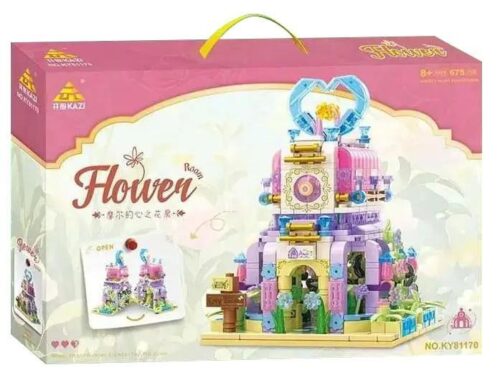 Bộ lắp ghép Phòng Hoa Của Moore KAZI KY81170, đồ chơi lắp ghép KAZI KY81170, vườn hoa mộng mơ cho bé gái 8 tuổi, giá tốt