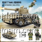 Bộ lắp ghép Xe Tăng Chiến Đấu T-34 KAZI KY8118 199 Mảnh Tỉ lệ 1:72 Bắn đạn nhựa