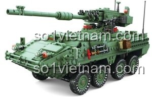 Bộ lắp ghép Xe Tăng Chiến Đấu T-34 KAZI KY8118 199 Mảnh Tỉ lệ 1:72 Bắn đạn nhựa