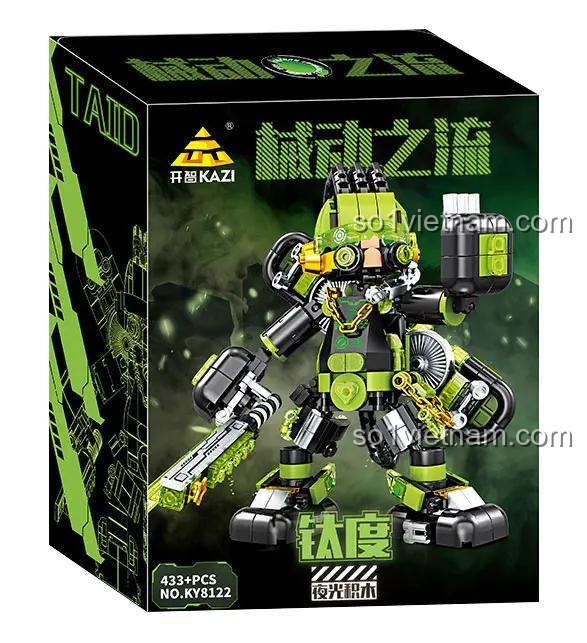 Hộp đồ chơi lắp ráp 8122, Robot chiến đấu Taid KAZI, 433 chi tiết, thiết kế cơ khí, quà tặng bé trai 8 tuổi.