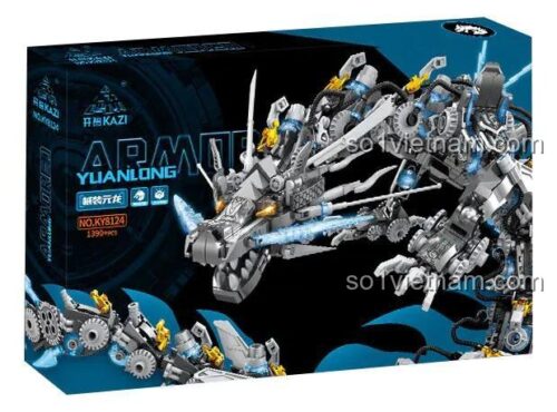 Hộp sản phẩm bộ lắp ghép KAZI KY8124 Rồng máy trang bị Pháo quang lưu