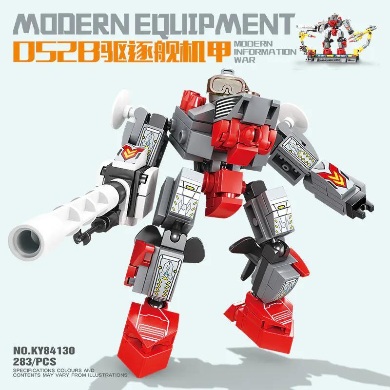 bộ đồ chơi Robot Chiến Hạm 052B KAZI KY84130 283 mảnh ghép, đồ chơi lắp ráp cho bé trai 6 tuổi, giá tốt