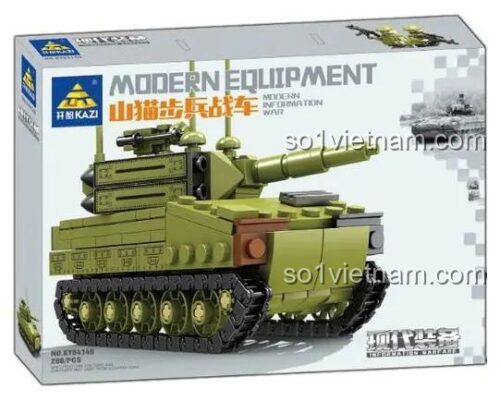 Bộ lắp ghép Xe Chiến Đấu Bộ Binh Lynx KAZI KY84149 giá tốt cho bé trai 6 tuổi, mô hình chân thực, chi tiết cao