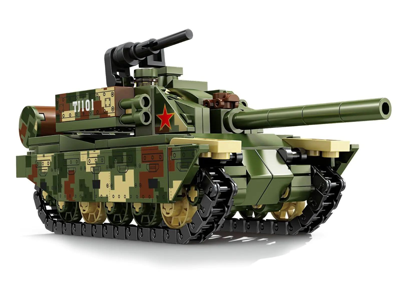 Bộ lắp ráp Xe tăng Type 99A KAZI KY84151. Đồ chơi mô hình quân sự cho bé trai 6 tuổi, giá rẻ, chất lượng cao.