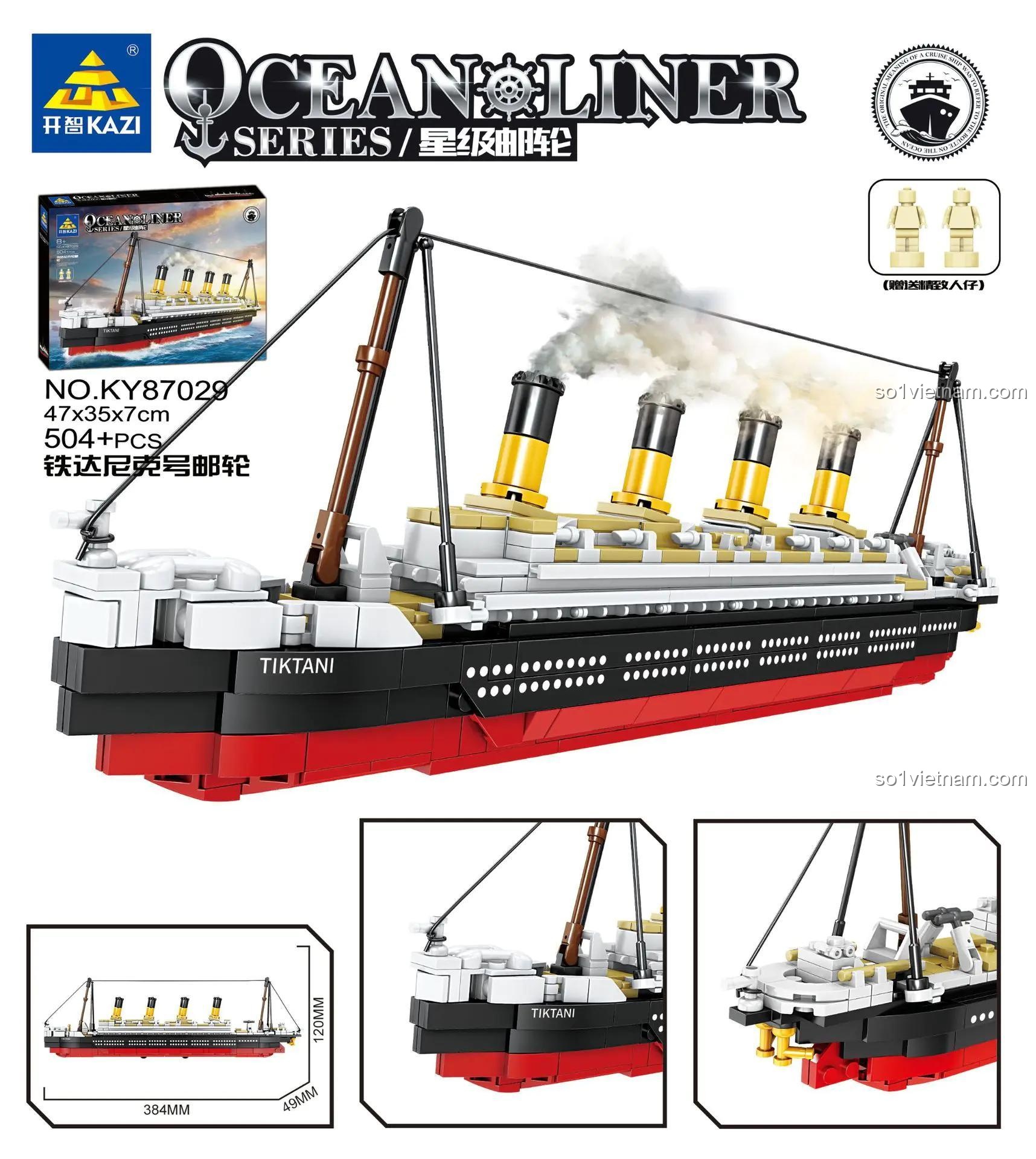 Hộp sản phẩm Du thuyền Titanic KAZI KY87029