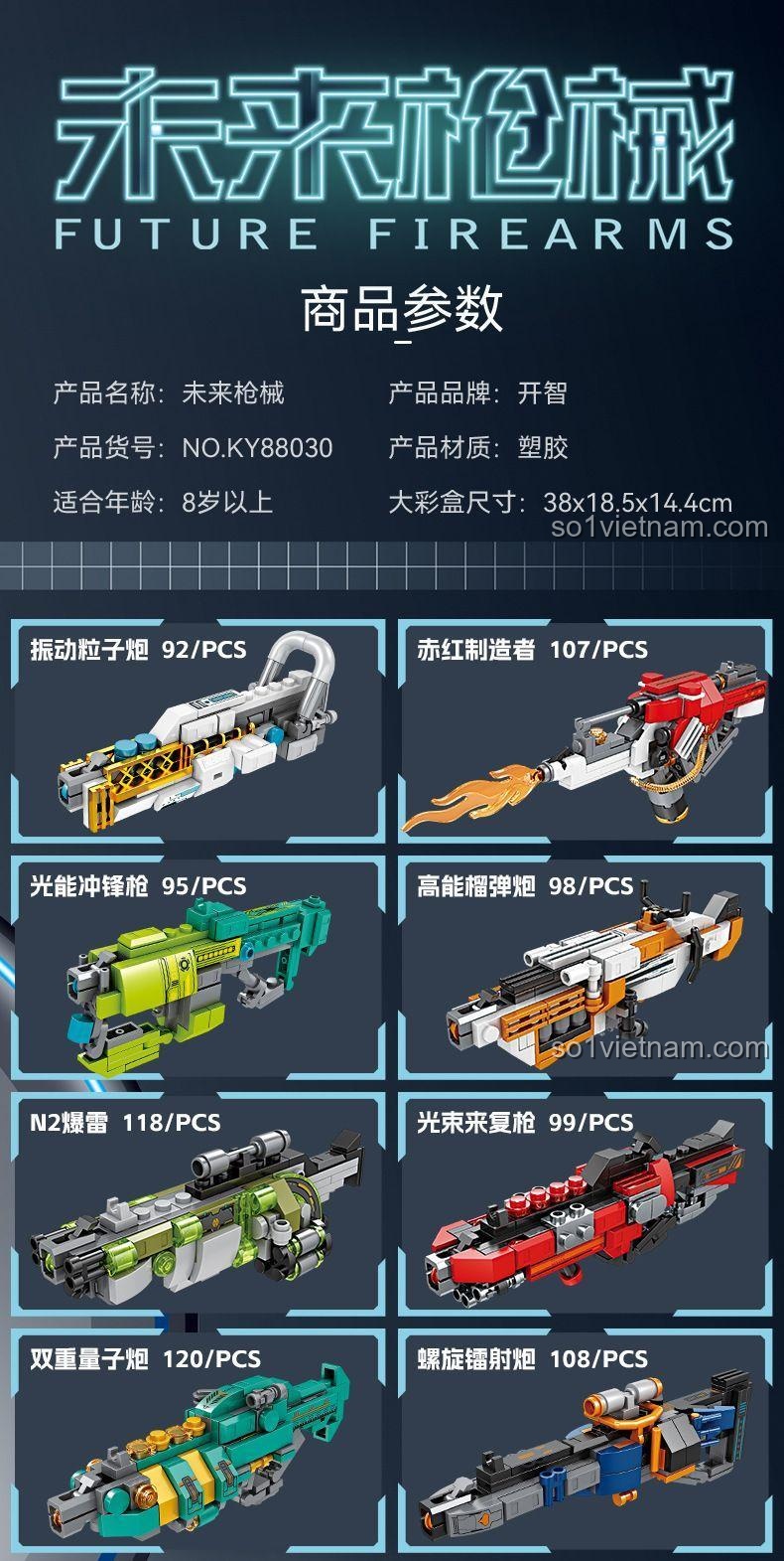 Mô hình súng tương lai KAZI KY88030 - Mẫu 1