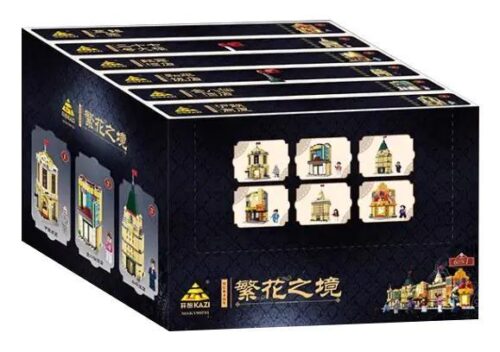 Bộ lắp ghép KAZI KY98735 Phồn Hoa Chi Cảnh 6 mẫu đồ chơi mô hình kiến trúc Thượng Hải cổ giá tốt cho bé 8 tuổi