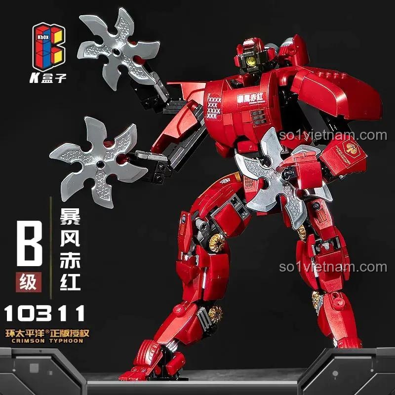 Robot Khổng Lồ Crimson Typhoon K盒子 10311 đã lắp ráp