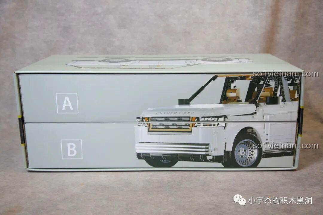 Hộp bên trong của bộ lắp ghép KBOX 10512 Land Rover Range Rover được chia thành hai phần A và B.
