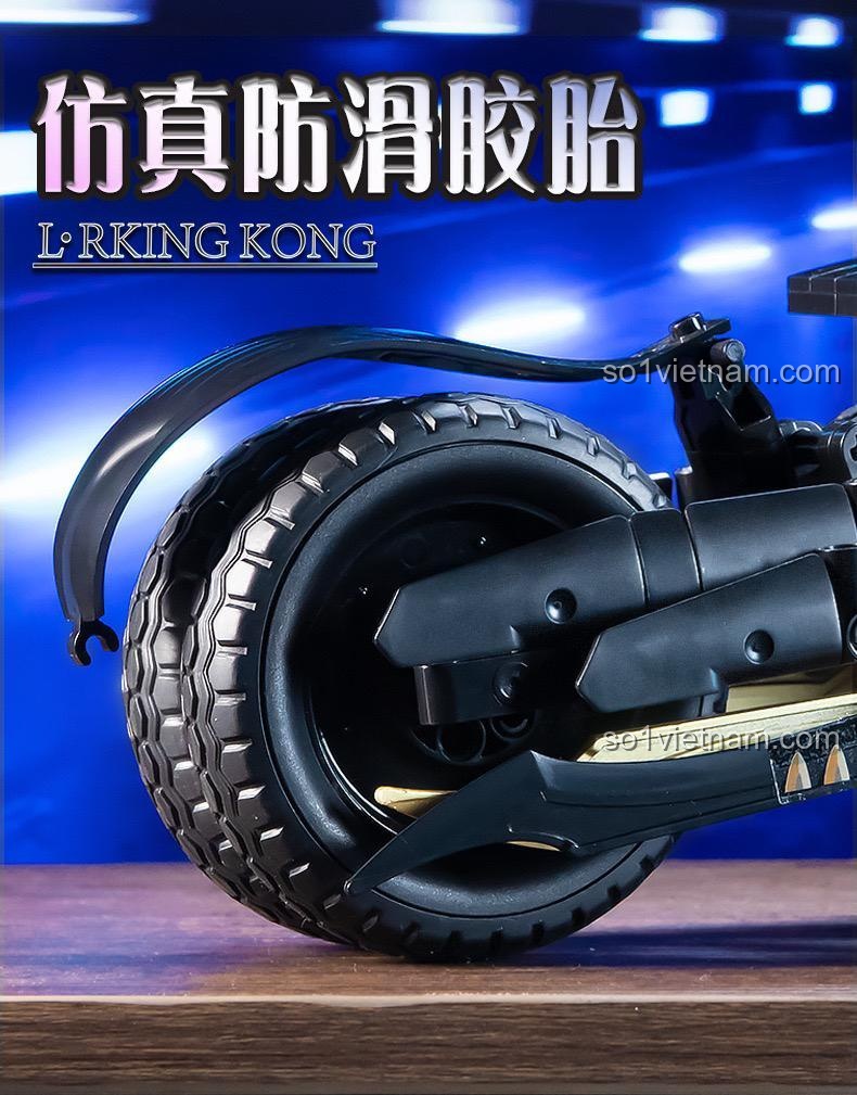 Mô hình K盒子 10539 Xe máy cuối cùng, tỉ lệ 1:10, 551 mảnh, độ tuổi 14+, màu đen vàng