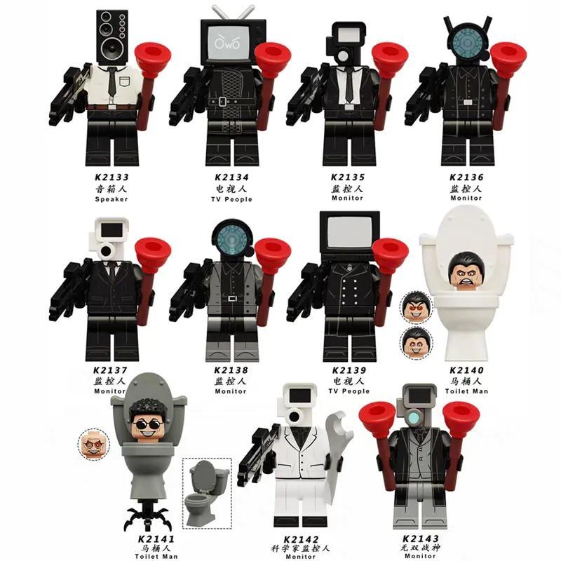 Bộ Lắp Ghép Minifigure Skibidi Toilet KDL K2133-K2143 11 Nhân Vật Độc Đáo cho bé trai 14 tuổi