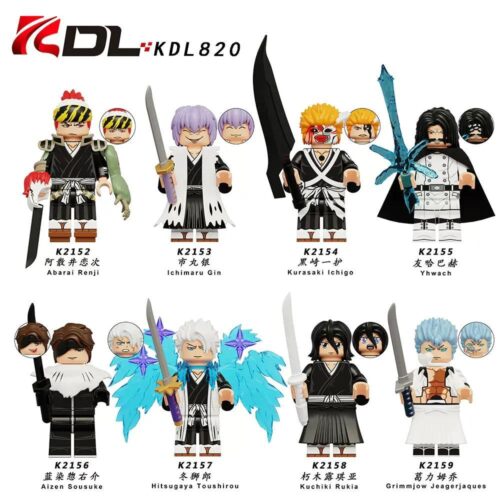 Bộ đồ chơi minifigure Bleach KDL820, 8 nhân vật Bleach, figure Bleach KDL820, đồ chơi lắp ghép Bleach KDL820, nhân vật Bleach, minifigure Bleach, figure Bleach, KDL Bleach, giá tốt, chất lượng cao