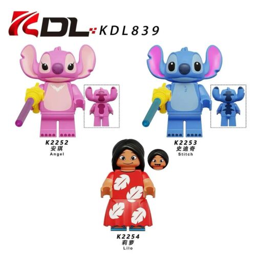 Bộ đồ chơi KDL KDL839 Minifigure Stitch, Angel và Lilo đáng yêu, tương thích LEGO®, giá tốt cho bé trai và bé gái 6 tuổi