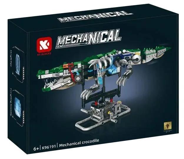 Bộ lắp ghép KeeYee World K96191 Cá Sấu Cơ Khí giá tốt cho bé trai 6 tuổi, mô hình cá sấu bán cơ khí độc đáo, 648 mảnh ghép chất lượng cao.