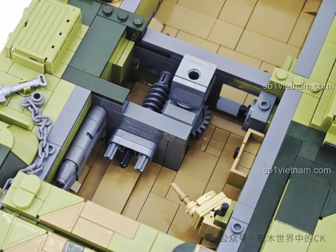 Chi tiết động cơ xe tăng T-59 Keeppley 23023