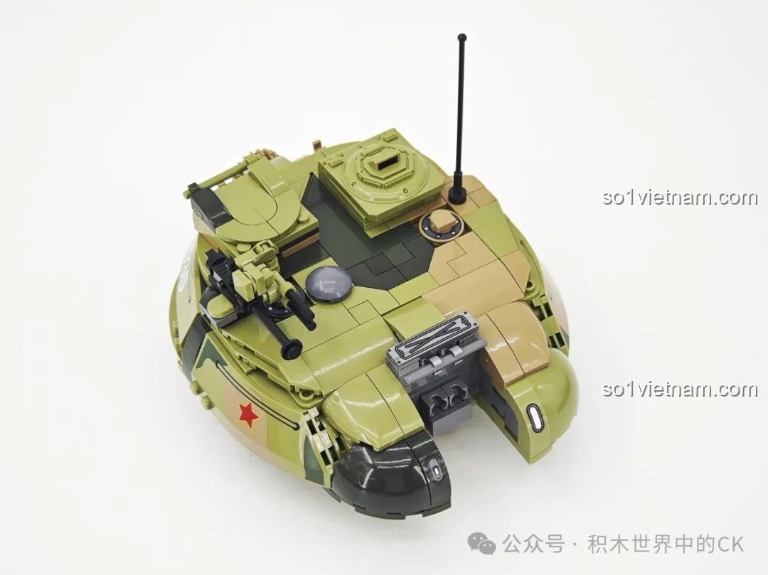 Lắp ráp chi tiết phần đuôi xe tăng T-59 Keeppley 23023