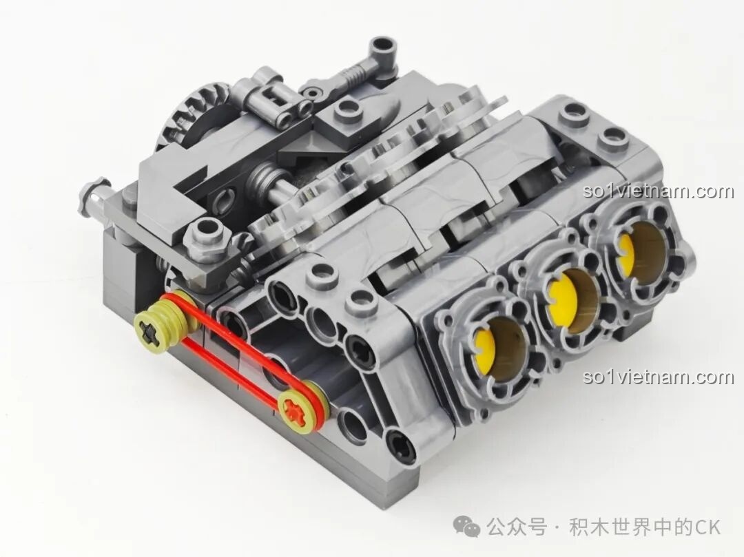 Chi tiết phần động cơ xe tăng T-59 Keeppley 23023