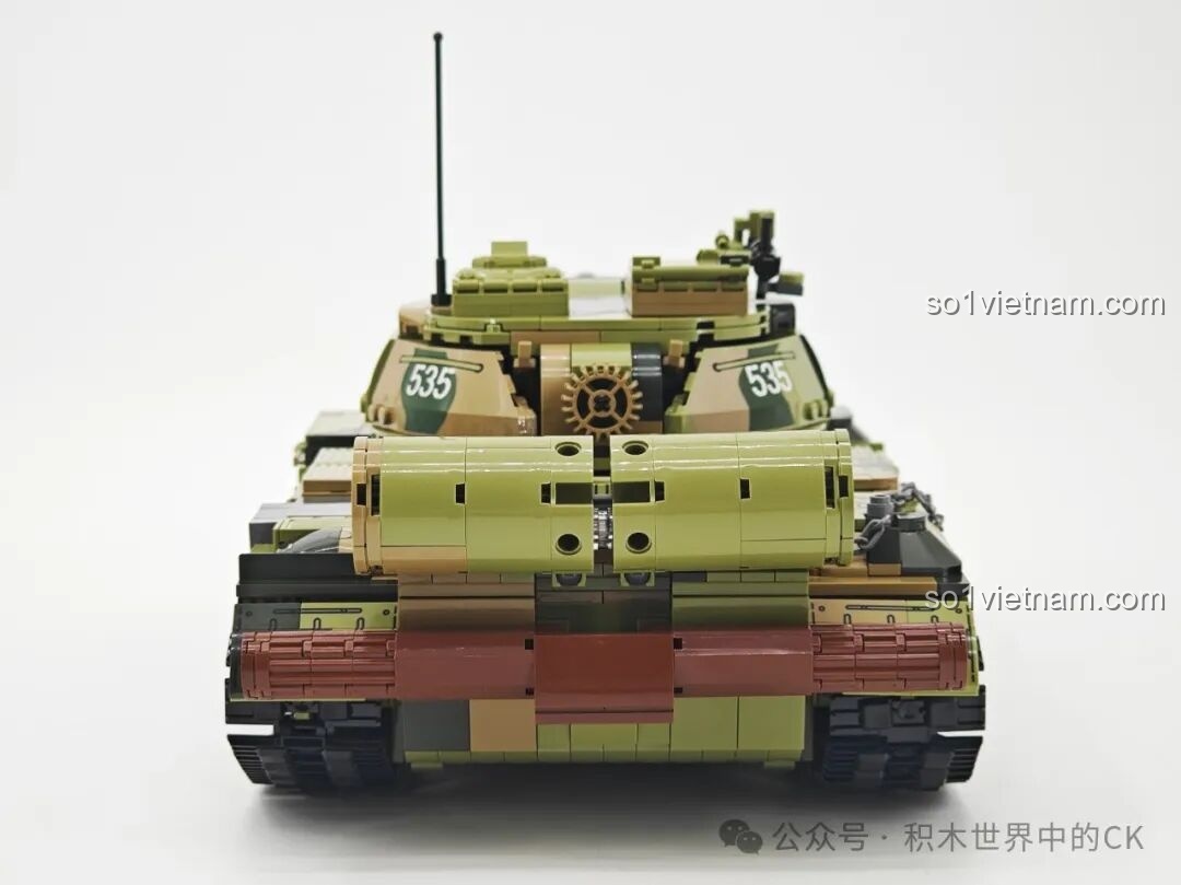 Lắp ráp chi tiết phần tháp pháo xe tăng T-59 Keeppley 23023